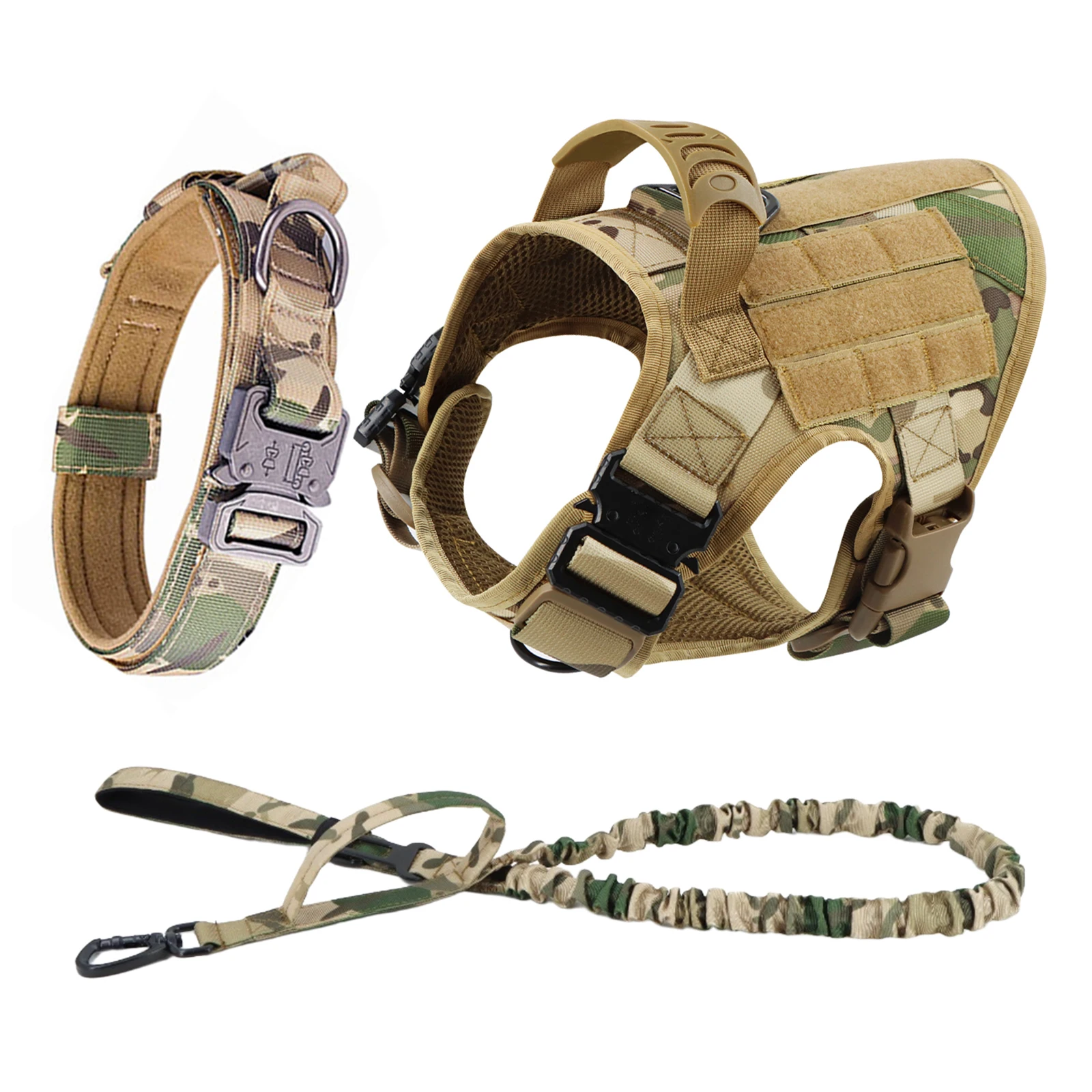 Large Dog Harness And Leash Set Pet German Shepherd Malinois Training Walking Vest Dog Harness And Collar For Medium Large Dogs - Image 17