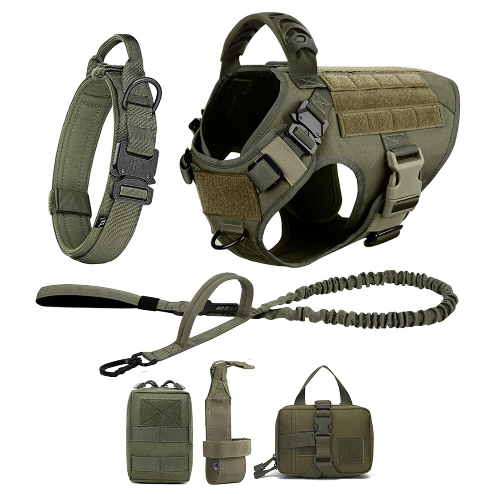 Large Dog Harness And Leash Set Pet German Shepherd Malinois Training Walking Vest Dog Harness And Collar For Medium Large Dogs - Image 21