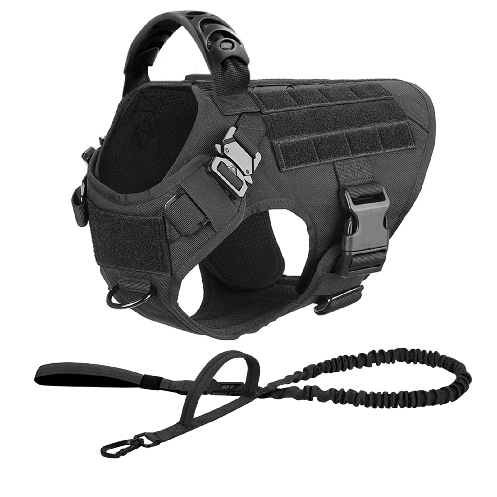Large Dog Harness And Leash Set Pet German Shepherd Malinois Training Walking Vest Dog Harness And Collar For Medium Large Dogs - Image 12