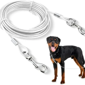 Double-headed Dog Tie Out Cable Leash