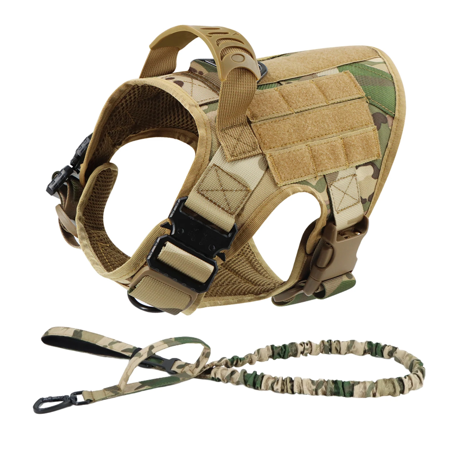 Large Dog Harness And Leash Set Pet German Shepherd Malinois Training Walking Vest Dog Harness And Collar For Medium Large Dogs - Image 13