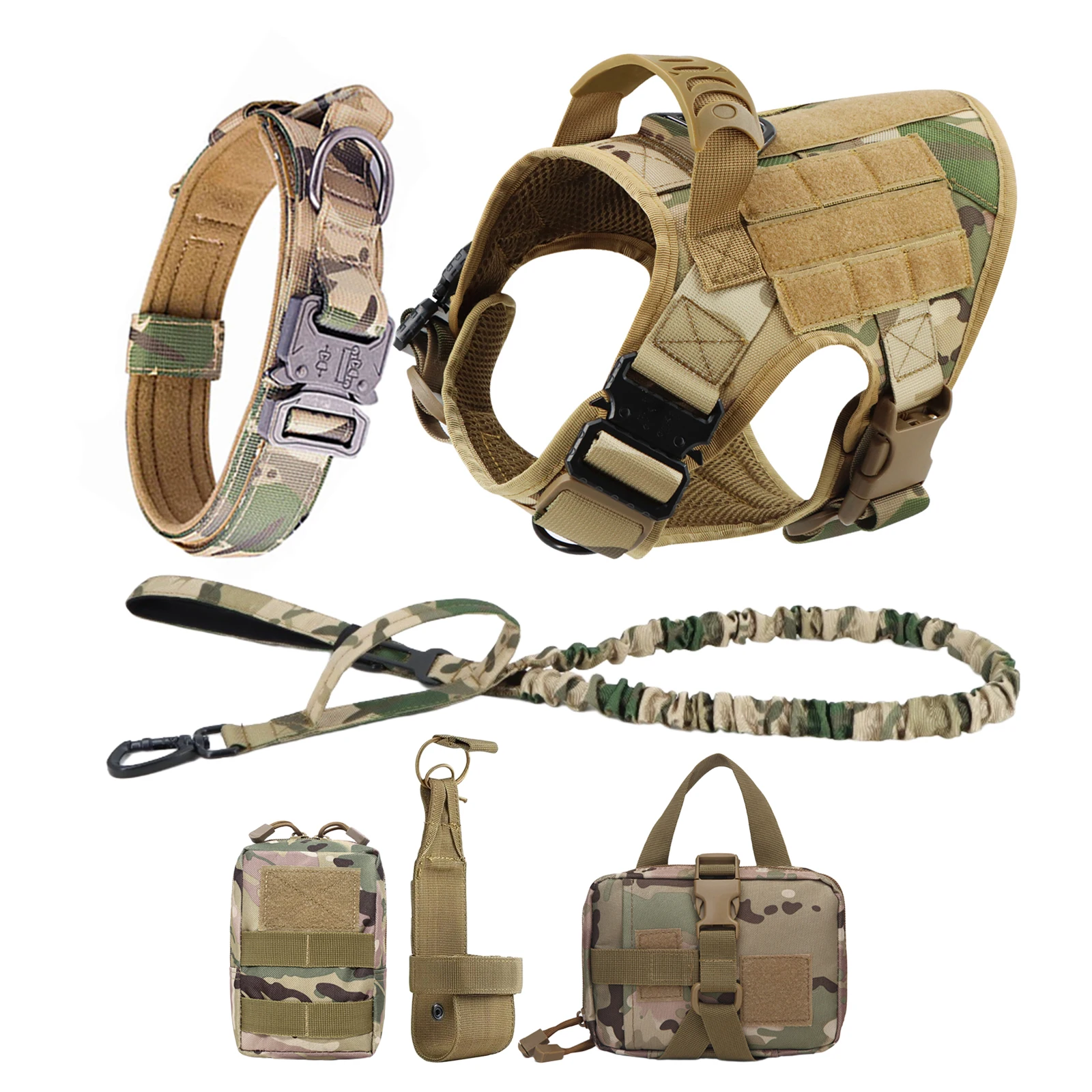 Large Dog Harness And Leash Set Pet German Shepherd Malinois Training Walking Vest Dog Harness And Collar For Medium Large Dogs - Image 20