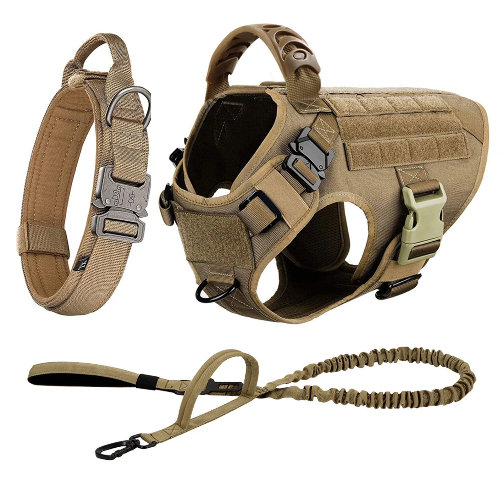Large Dog Harness And Leash Set Pet German Shepherd Malinois Training Walking Vest Dog Harness And Collar For Medium Large Dogs - Image 15