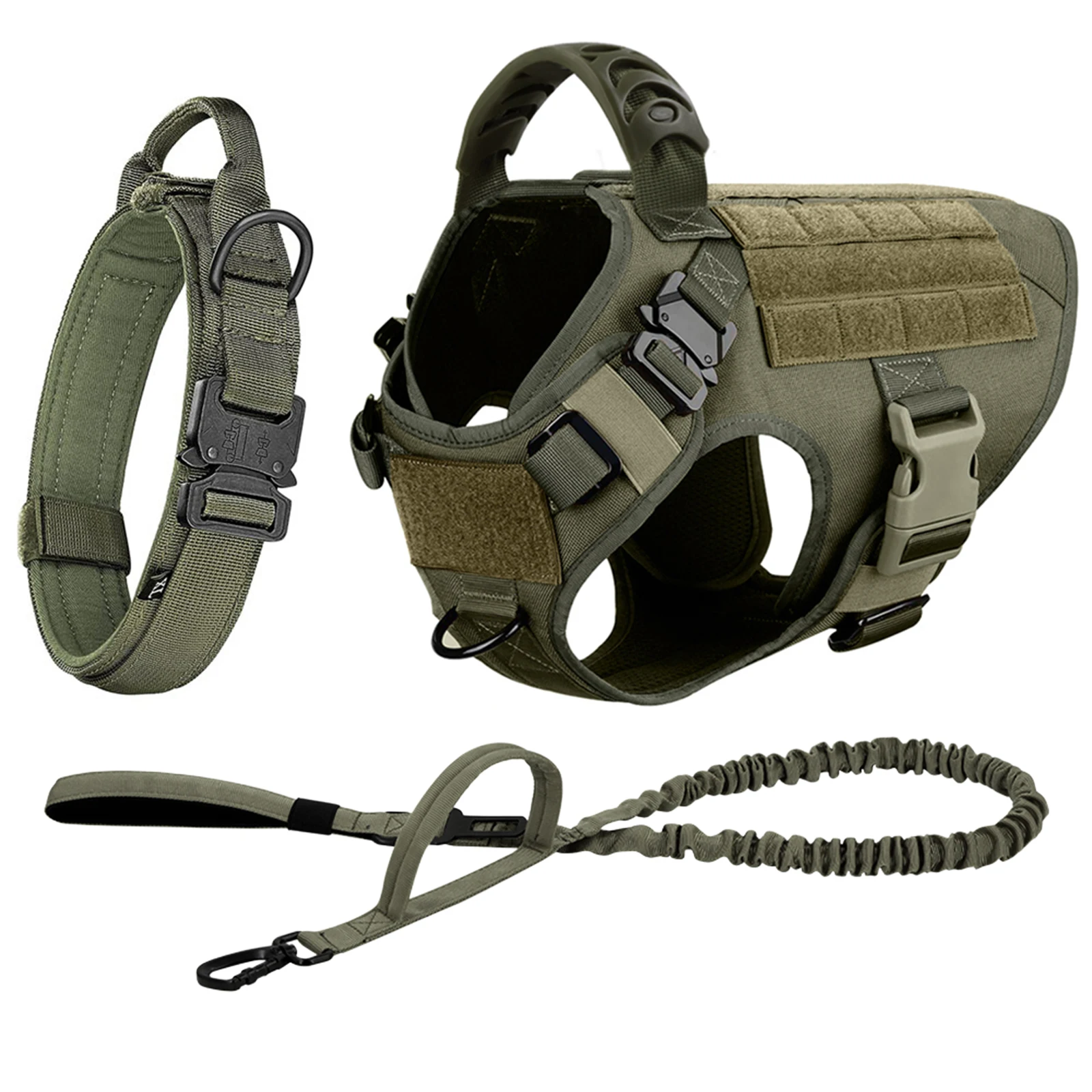 Large Dog Harness And Leash Set Pet German Shepherd Malinois Training Walking Vest Dog Harness And Collar For Medium Large Dogs - Image 18