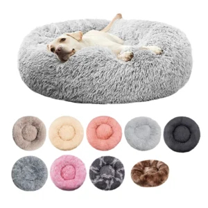 Round Dog Bed Winter