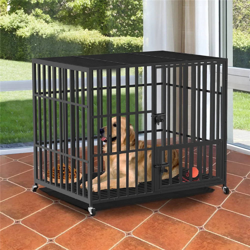 Heavy Duty Dog Crate With Wheels - Image 3