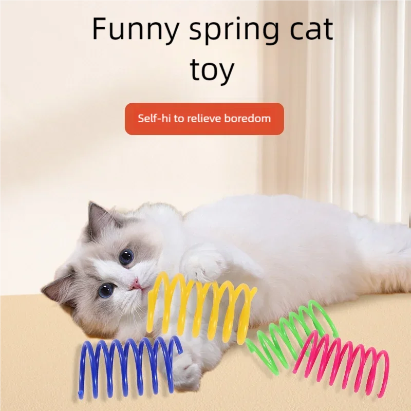 Colorful Cat Spring Toys
