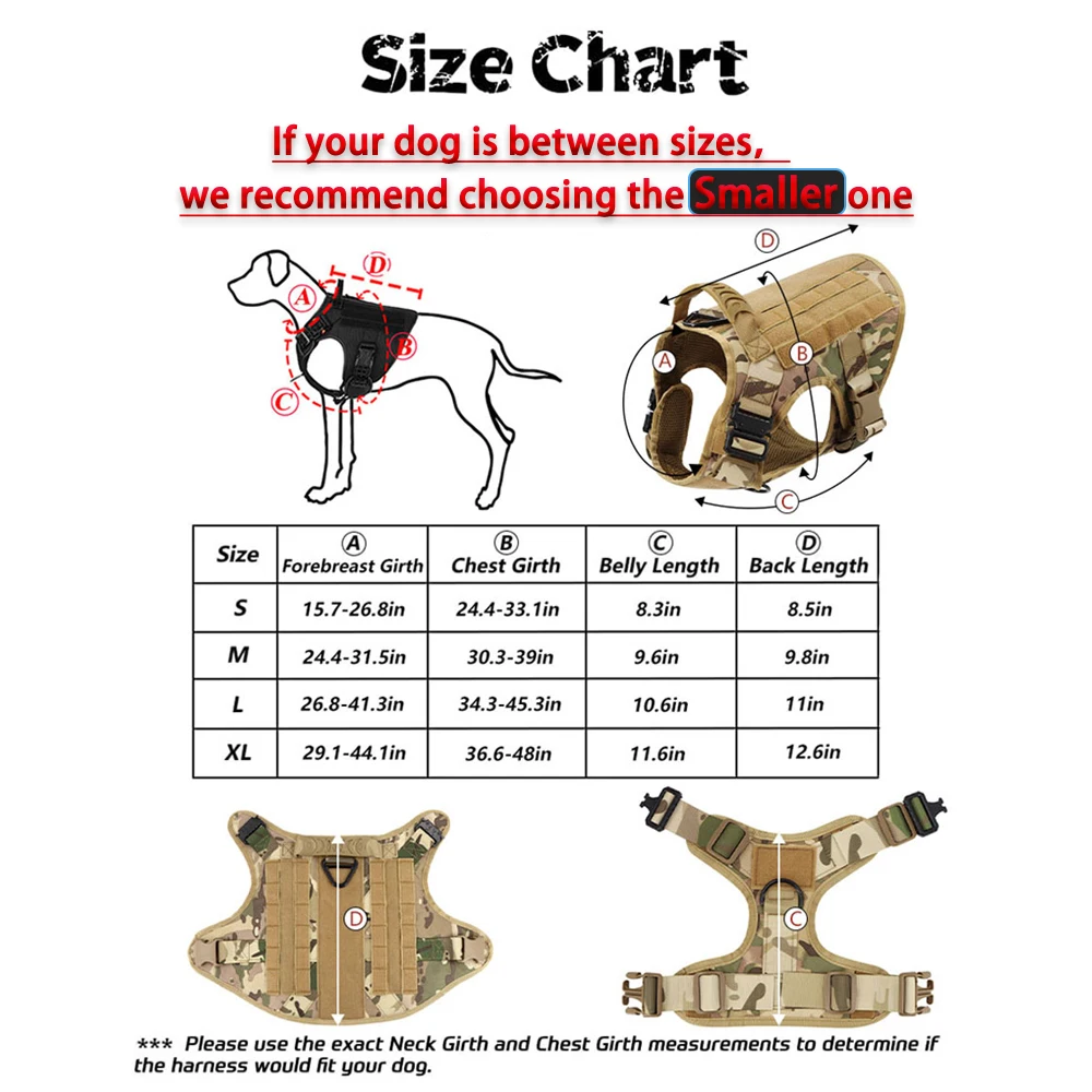 Tactical Dog Harness Leash Set - Image 2