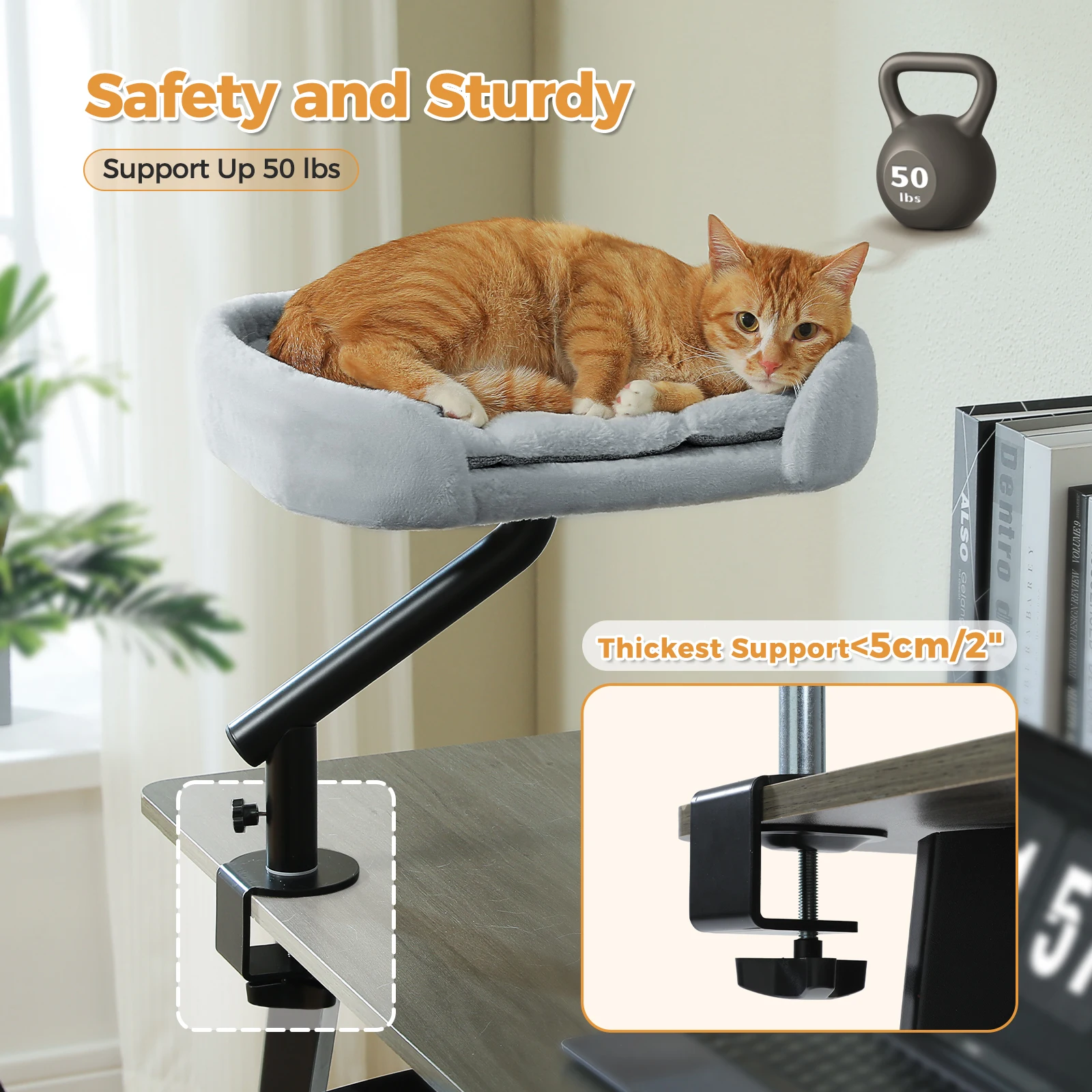 360° Rotatable Cat Desk Bed - Image 3