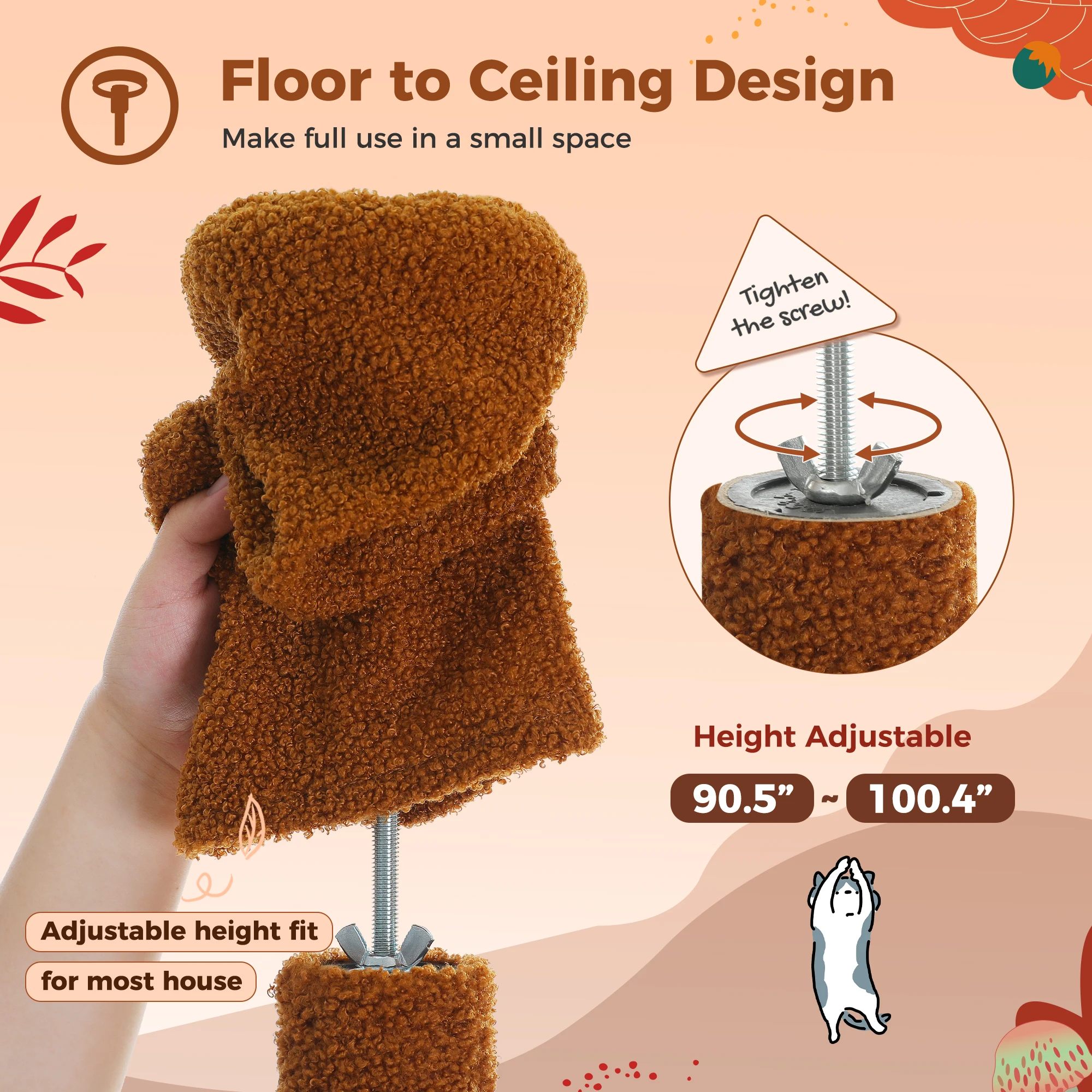 Floor To Ceiling Cat Tree - Image 4