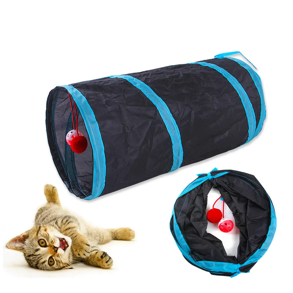Foldable Cat Play Tunnel - Image 2