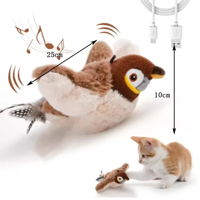Plush Bird Cat Toy - Image 5