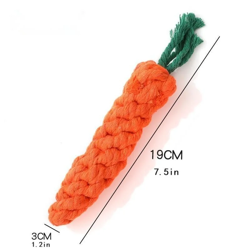 Carrot Cotton Rope Dog Toy - Image 5