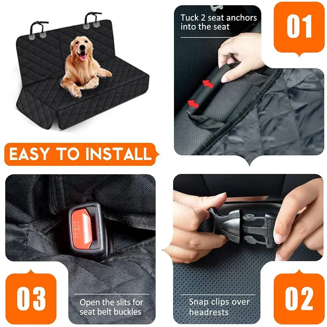 Waterproof Dog Back Seat Cover - Image 6