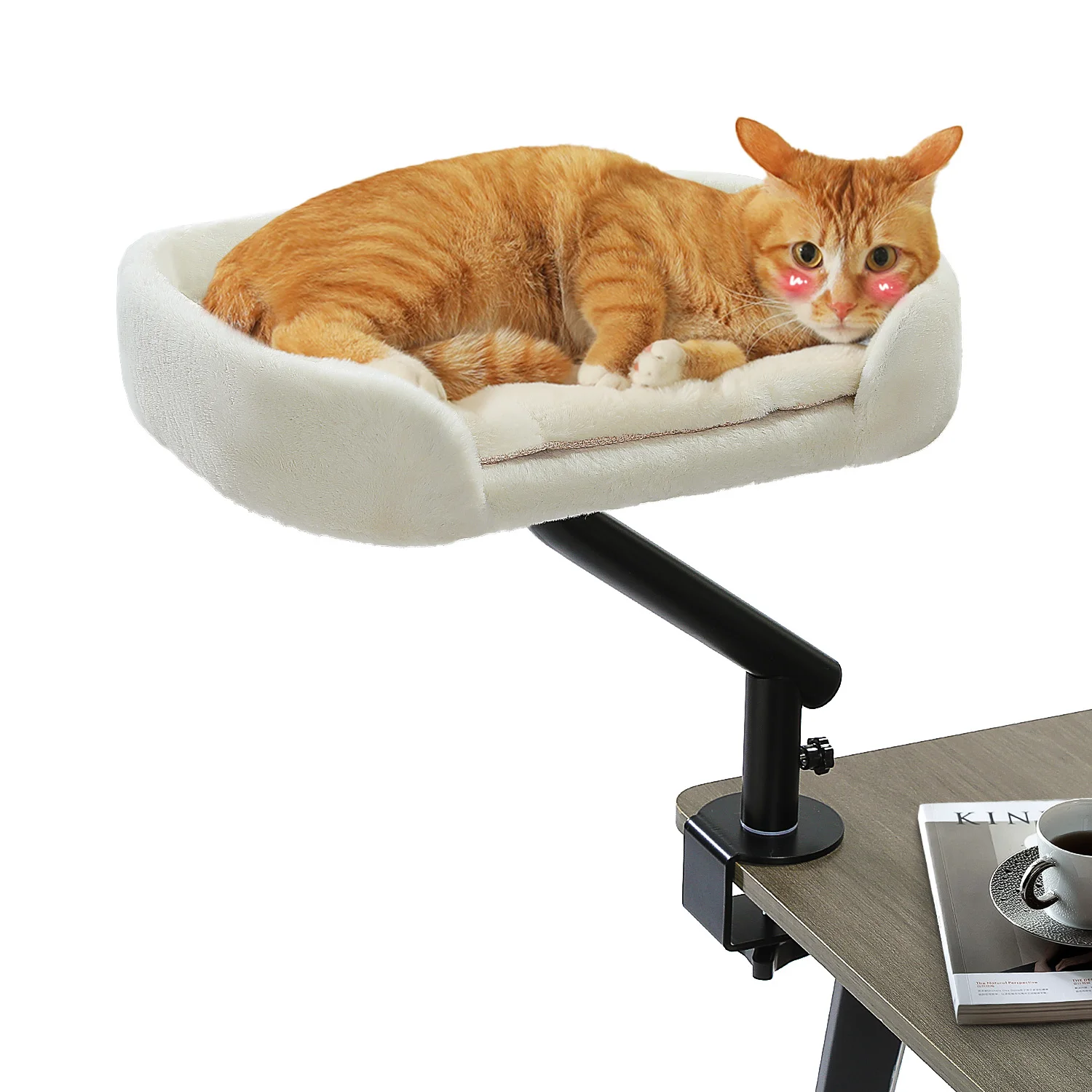 360° Rotatable Cat Desk Bed