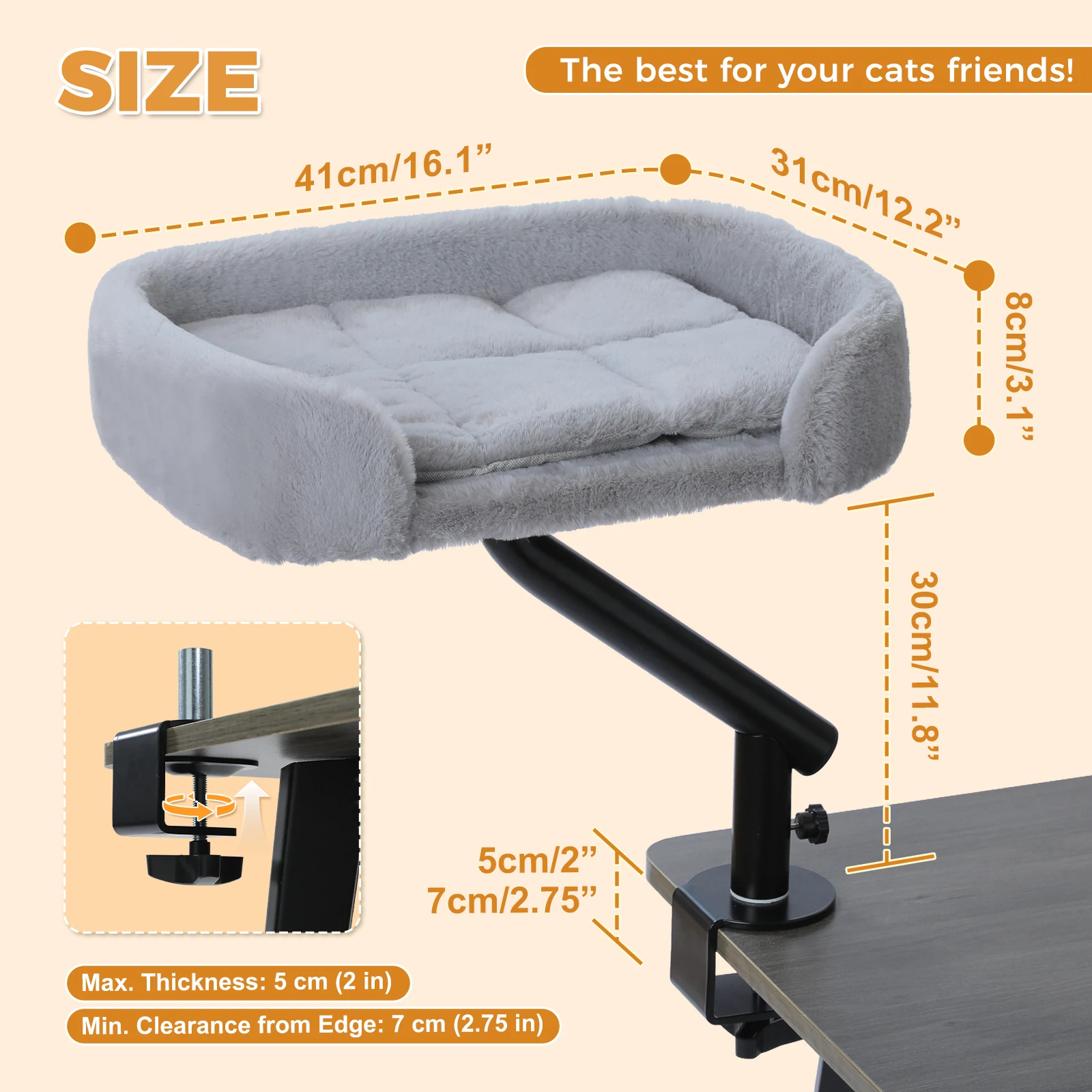 360° Rotatable Cat Desk Bed - Image 10