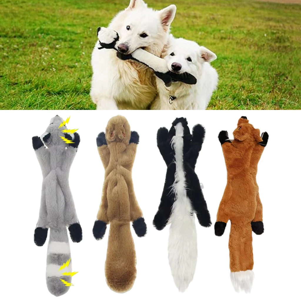 Animal Squeaky Plush Dog Toy