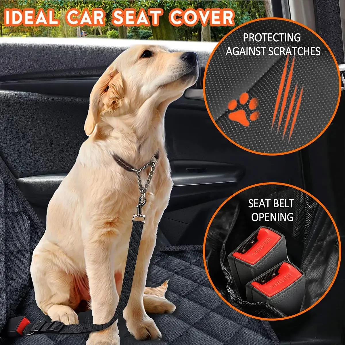 Waterproof Dog Back Seat Cover - Image 2