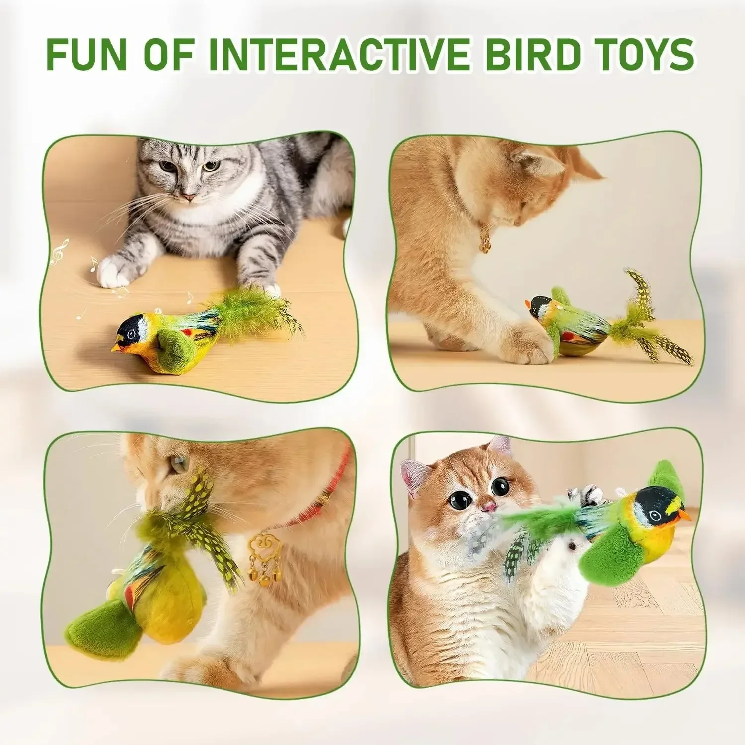 Plush Bird Cat Toy - Image 3