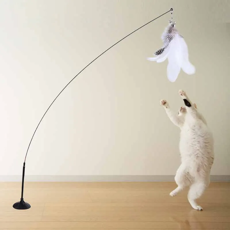 Feather Teaser Wand Cat Toy - Image 6