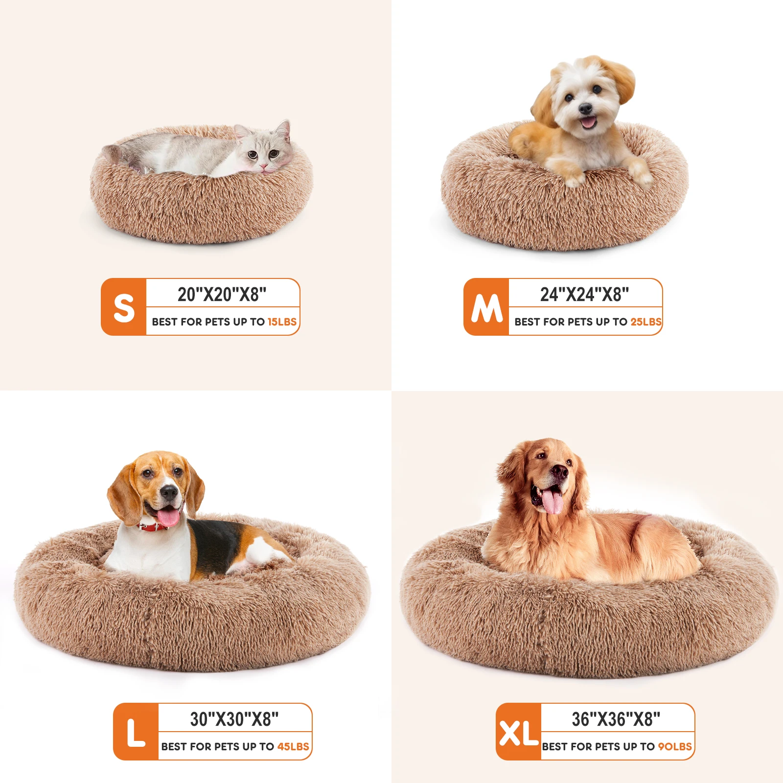 Calming Round Dog Bed - Image 3