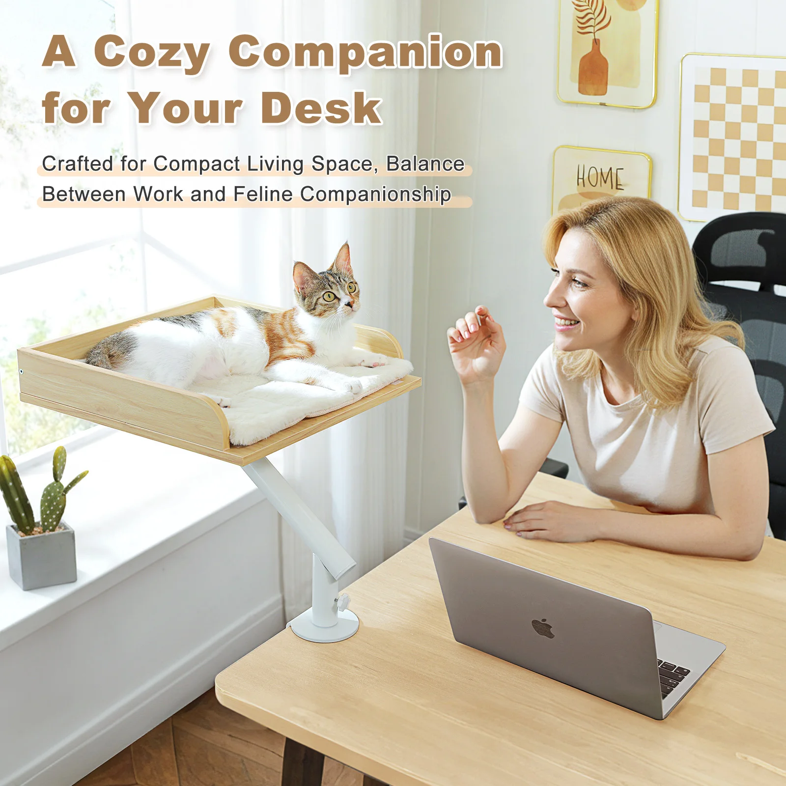 360° Rotatable Cat Desk Bed - Image 6