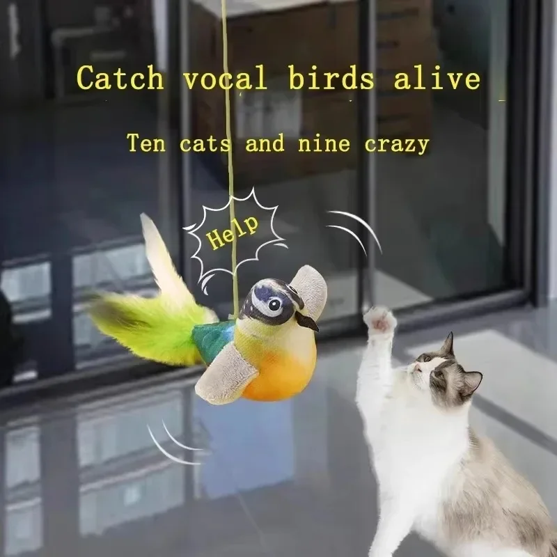 Plush Bird Cat Toy - Image 2
