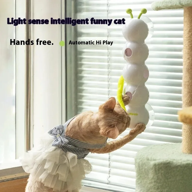 Motion Activated Whack A Worm Cat Toy