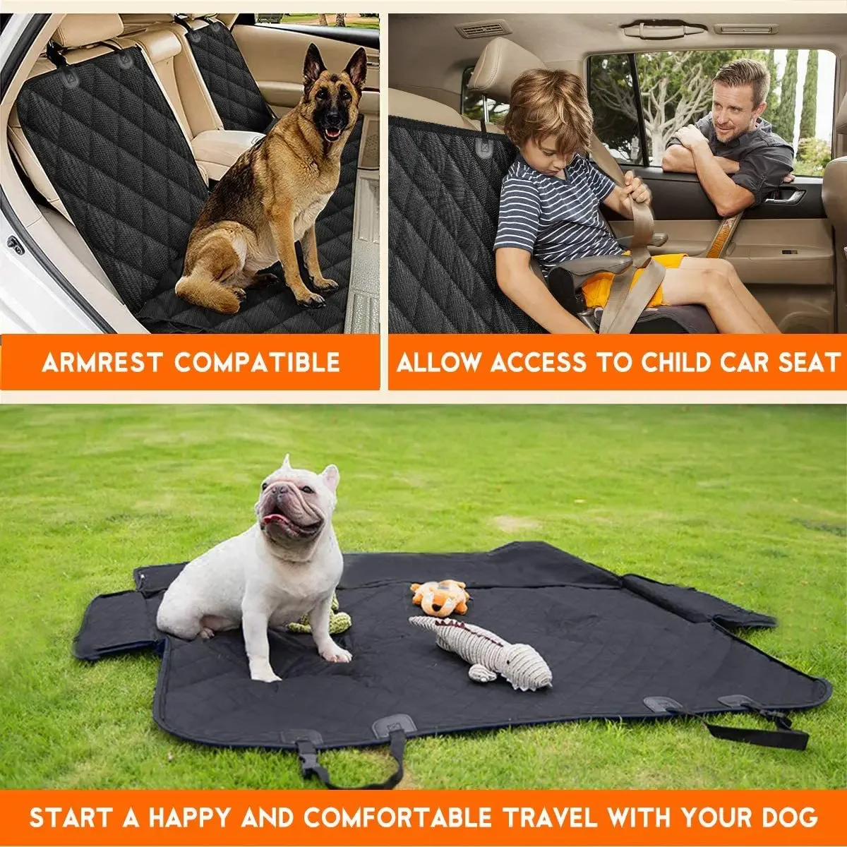 Waterproof Dog Back Seat Cover - Image 4