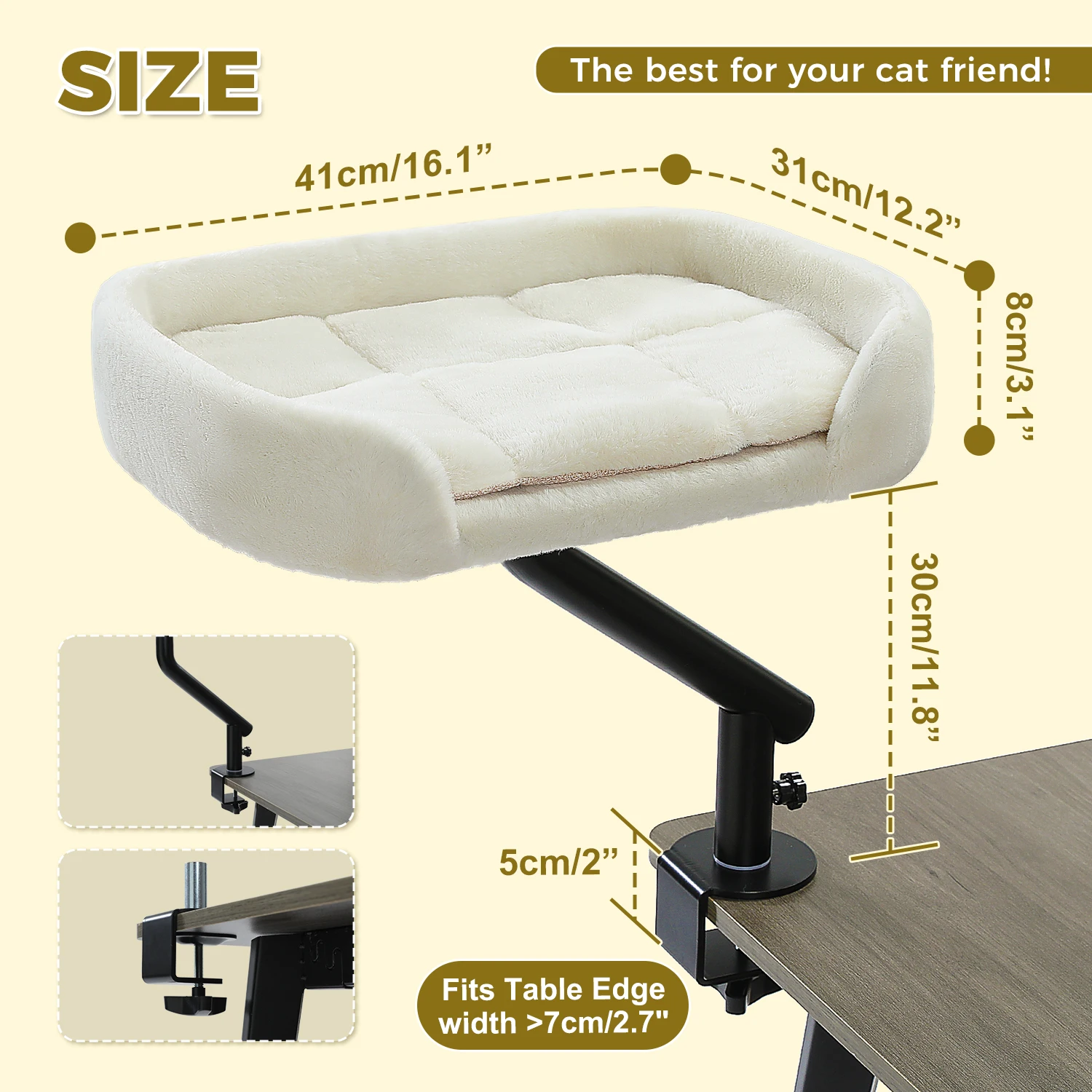 360° Rotatable Cat Desk Bed - Image 7