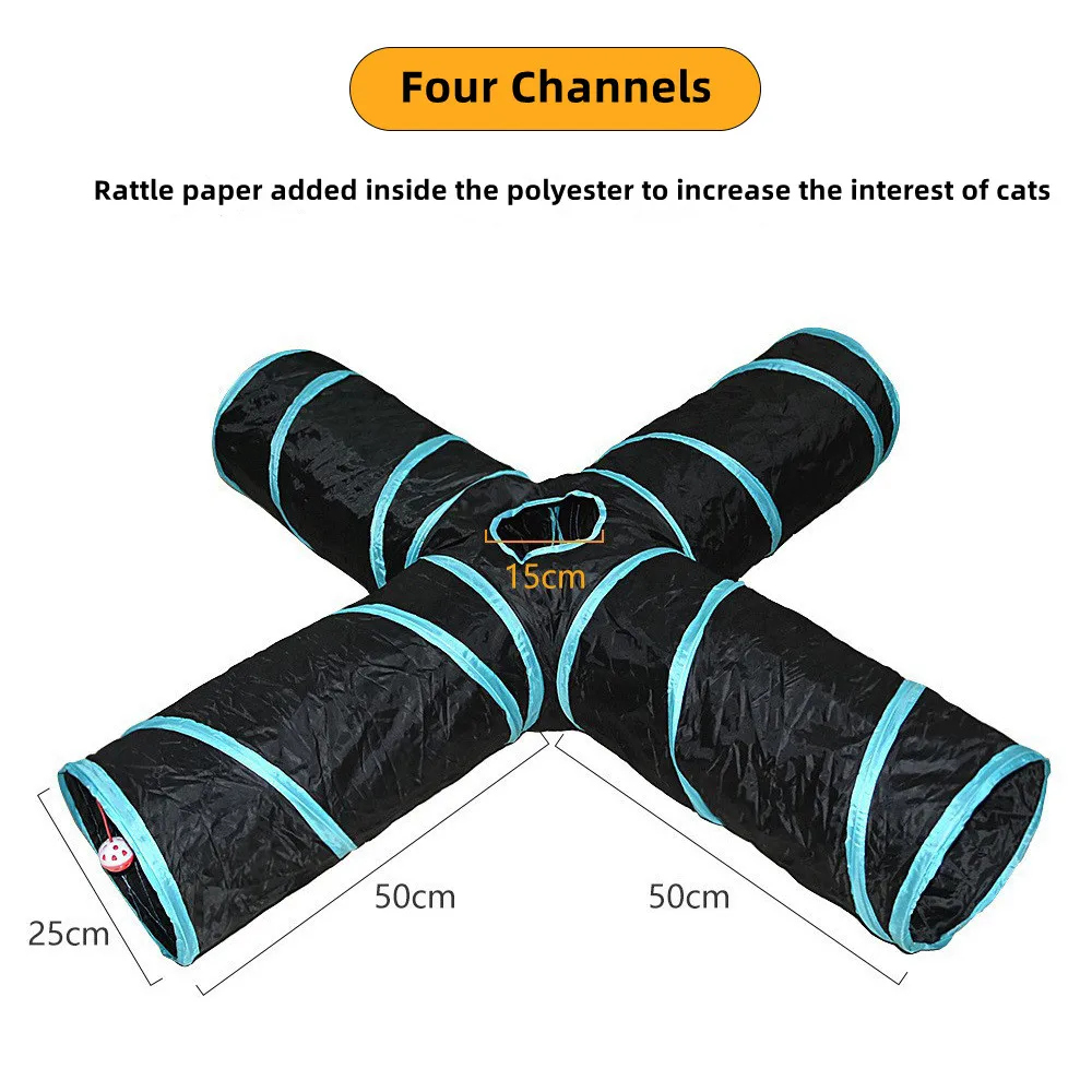 Foldable Cat Play Tunnel - Image 4