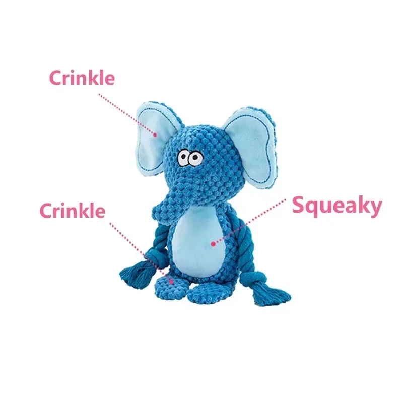 Squeaky Plush Dog Chew Toy - Image 6