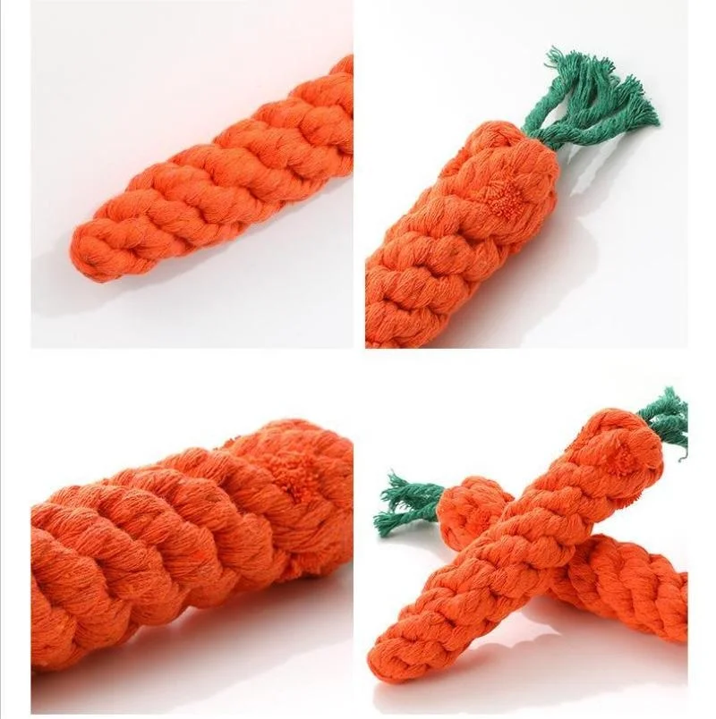 Carrot Cotton Rope Dog Toy - Image 3