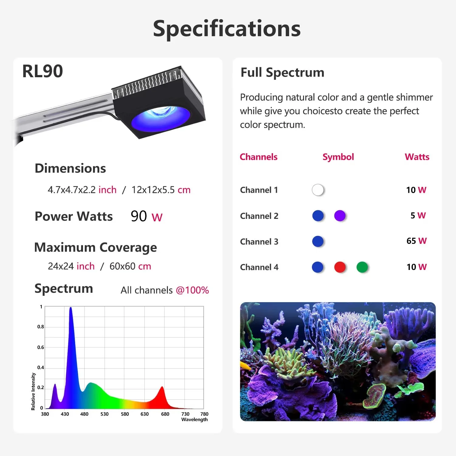 Reef Aquarium LED Light - Image 3
