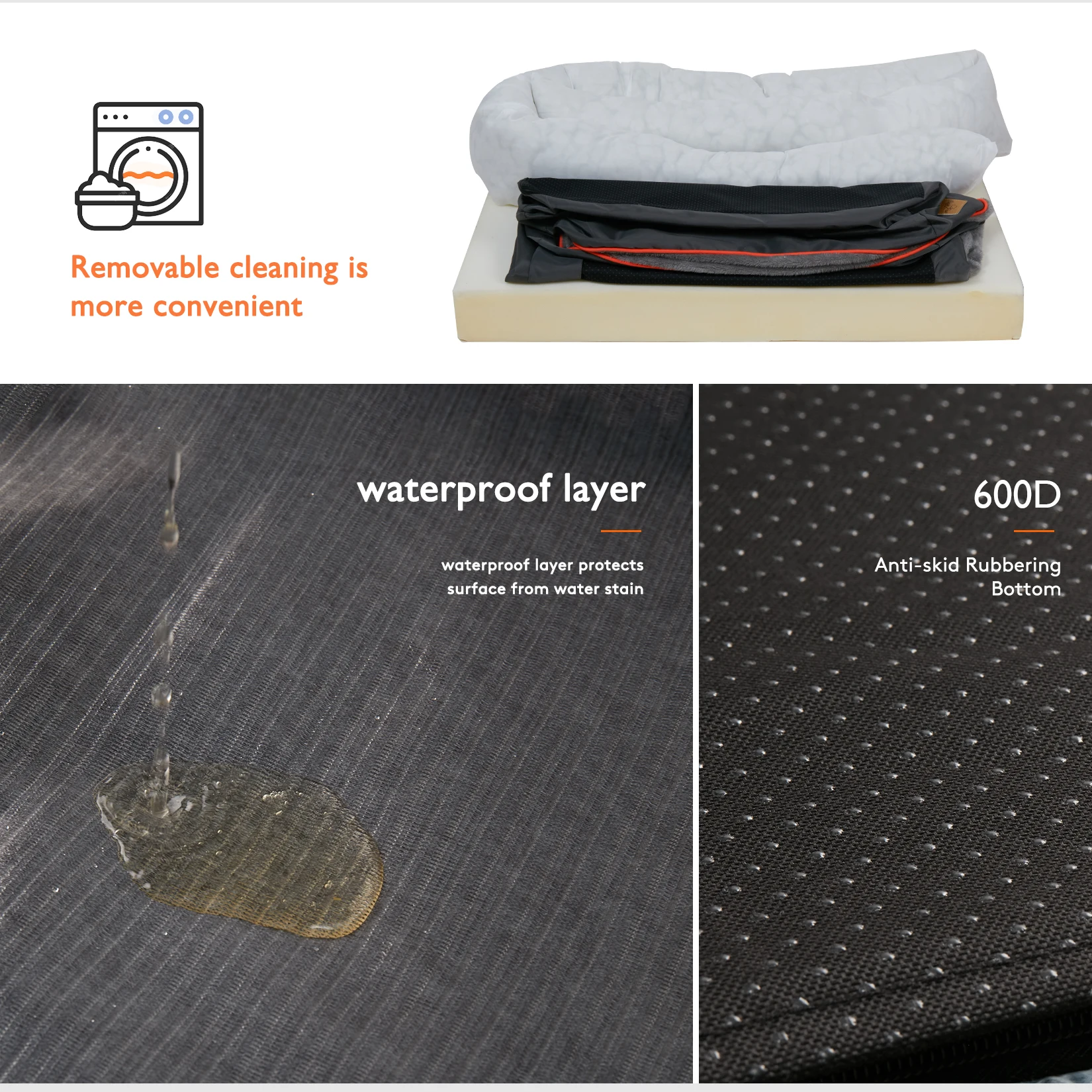 Washable Large Dog Bed - Image 6
