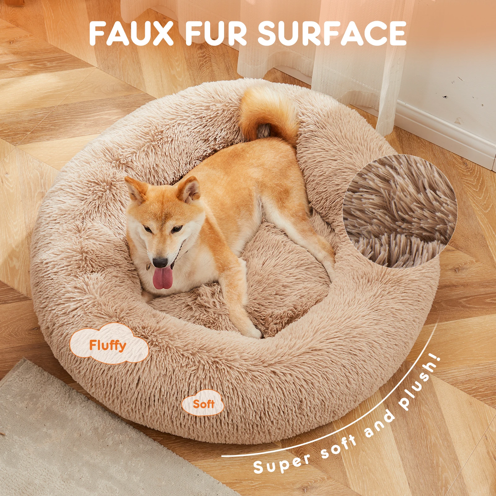 Calming Round Dog Bed - Image 2