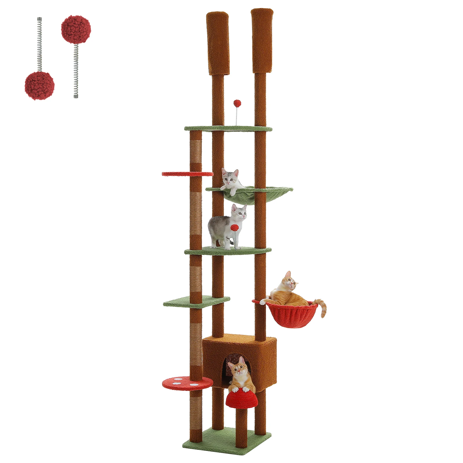 Adjustable Wooden Cat Tree - Image 10