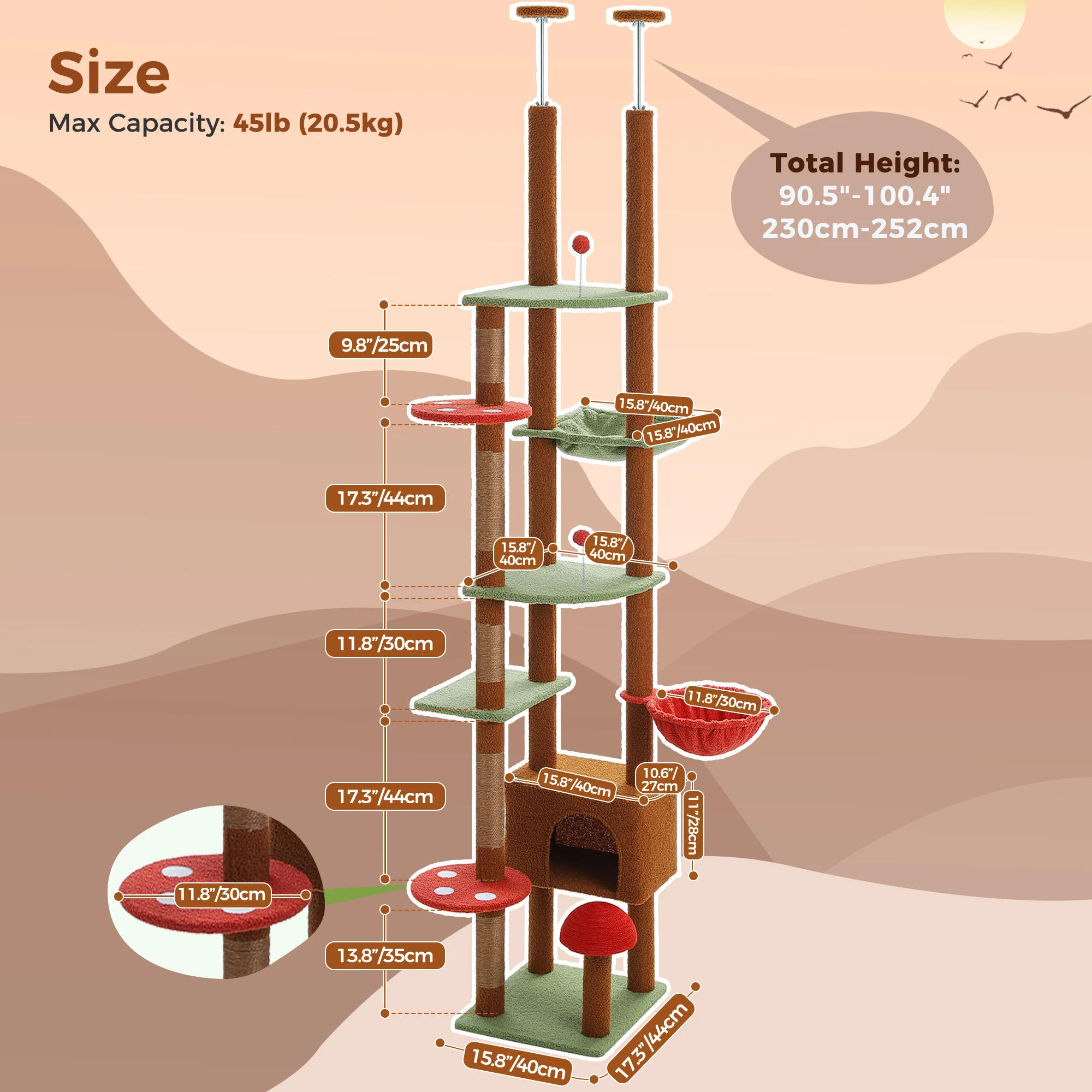 Floor To Ceiling Cat Tree - Image 6
