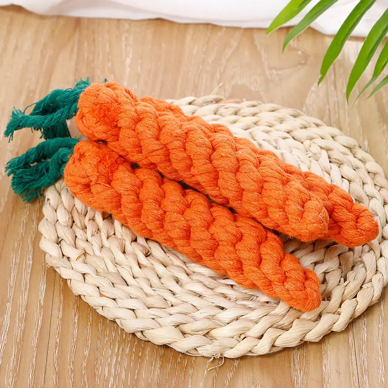 Carrot Cotton Rope Dog Toy - Image 4